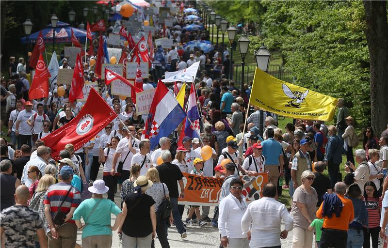 Sindikati obilježili Praznik rada u Parku Maksimir