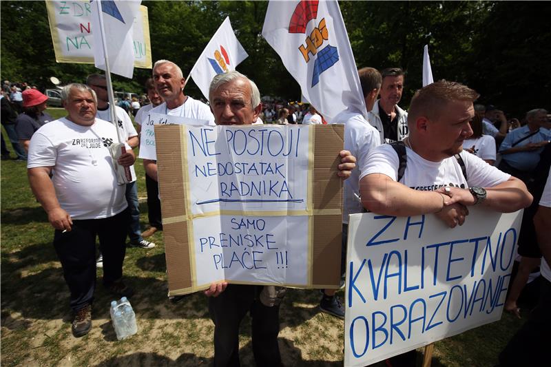 Sindikati obilježili Praznik rada u Parku Maksimir