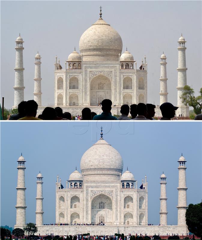 (FILE) INDIA TAJ MAHAL CHANGING COLOUR