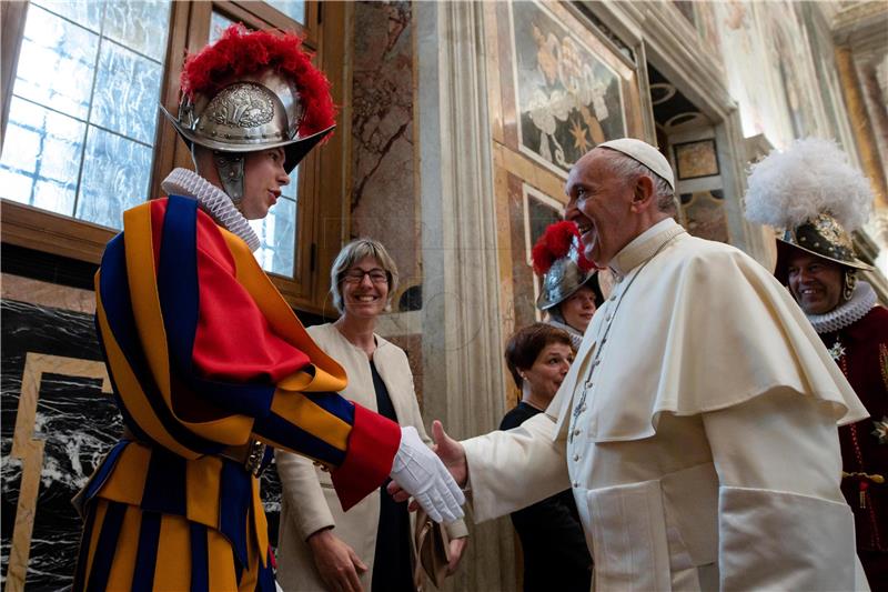 VATICAN POPE FRANCIS SWISS GUARDS