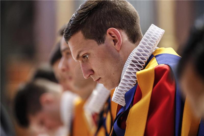 VATICAN SWISS GUARD SWEARING IN CEREMONY