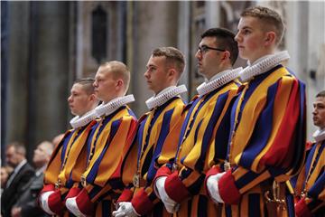 VATICAN SWISS GUARD SWEARING IN CEREMONY