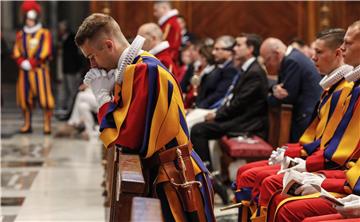 VATICAN SWISS GUARD SWEARING IN CEREMONY