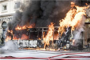 ITALY ACCIDENT BUS FIRE