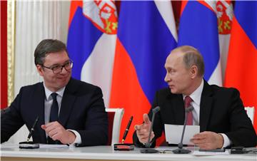 Putin s Vučićem o rusko-srpskoj suradnji i regionalnim pitanjima - Kremlj