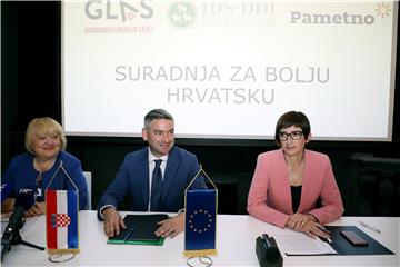 GLAS, IDS i stranka Pametno potpisali Zajedničku izjavu o suradnji za bolju Hrvatsku