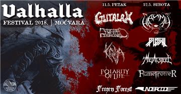 Valhalla festival 2018. u petak i subotu u Močvari