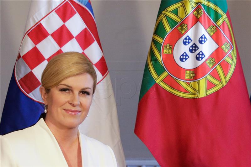 Grabar-Kitarović ocijenila odličnim odnose Hrvatske i Portugala