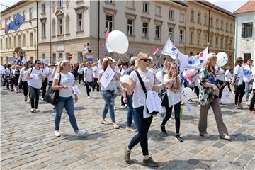 Prosvjedna povorka medicinskih sestara i tehničara