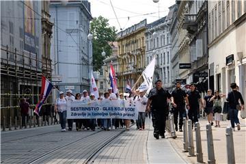 Prosvjedna povorka medicinskih sestara i tehničara