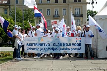 Prosvjedna povorka medicinskih sestara i tehničara