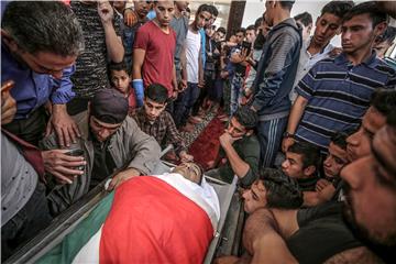 MIDEAST ISRAEL PALESTINIANS FUNERAL GAZA