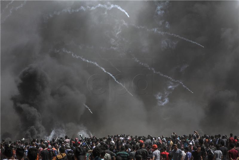 MIDEAST ISRAEL PALESTINIANS CLASHES NEAR THE BORDER EASTERN GAZA