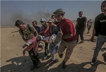 MIDEAST ISRAEL PALESTINIANS CLASHES NEAR THE BORDER EASTERN GAZA