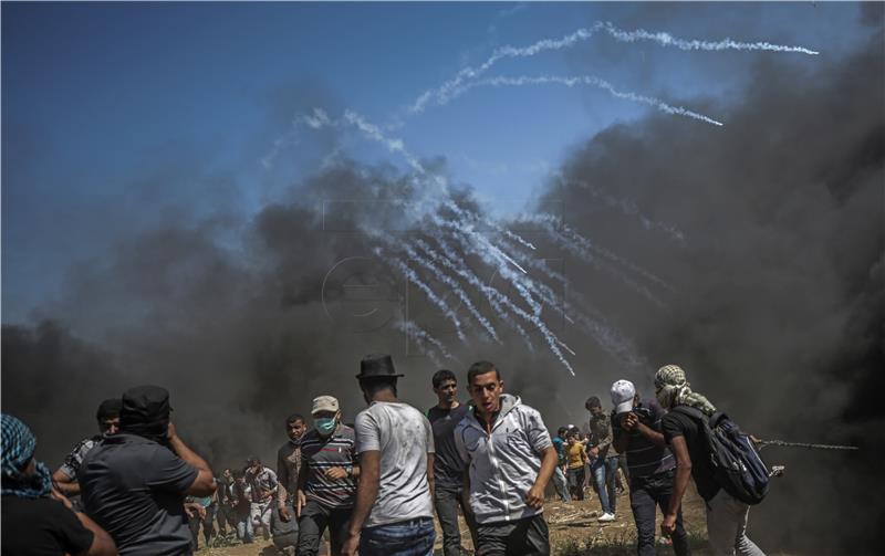 MIDEAST ISRAEL PALESTINIANS CLASHES NEAR THE BORDER EASTERN GAZA