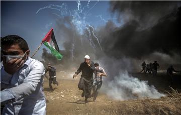 MIDEAST ISRAEL PALESTINIANS CLASHES NEAR THE BORDER EASTERN GAZA