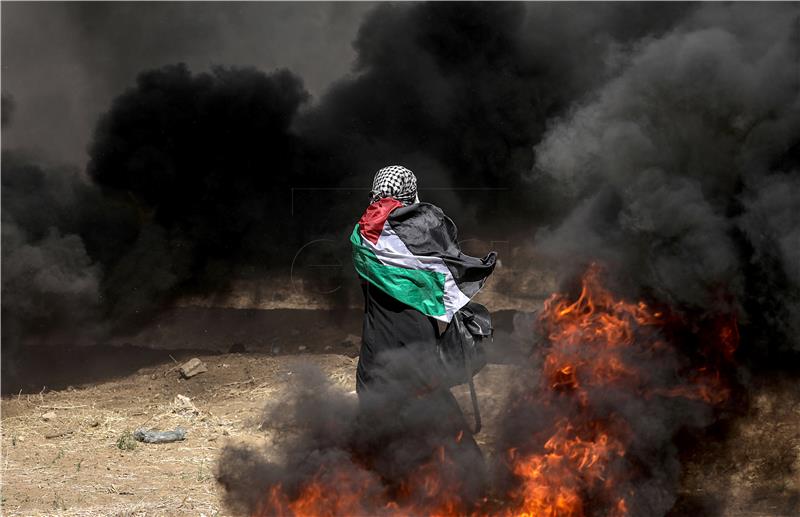 MIDEAST ISRAEL PALESTINIANS CLASHES NEAR THE BORDER EASTERN GAZA