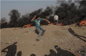 MIDEAST ISRAEL PALESTINIANS CLASHES NEAR THE BORDER EASTERN GAZA