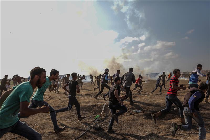 MIDEAST ISRAEL PALESTINIANS CLASHES NEAR THE BORDER EASTERN GAZA