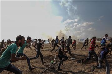 MIDEAST ISRAEL PALESTINIANS CLASHES NEAR THE BORDER EASTERN GAZA