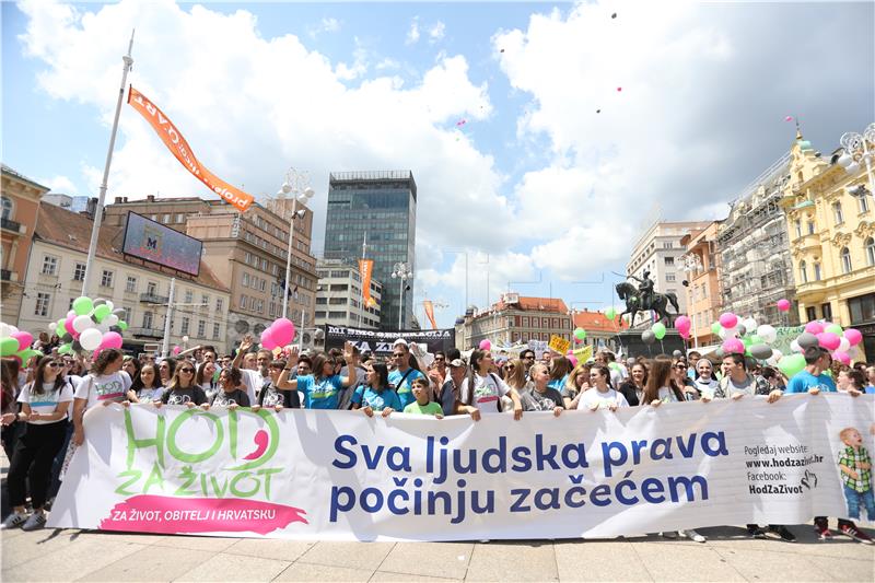 "Hod za život" u Zagrebu