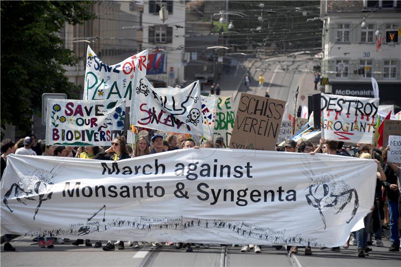 SWITZERLAND MARCH AGAINST MONSANTO + SYNGENTA