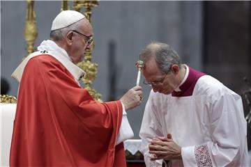 VATICAN POPE PENTECOST MASS