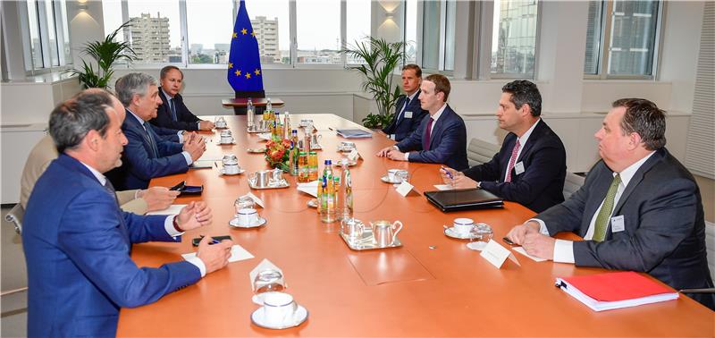 BELGIUM EU FACEBOOK ZUCKERBERG HEARING