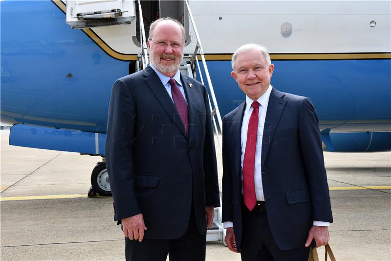 U.S. Attorney General arrives in Croatia