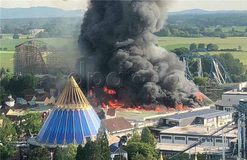 Fire at Europa-Park in Germany