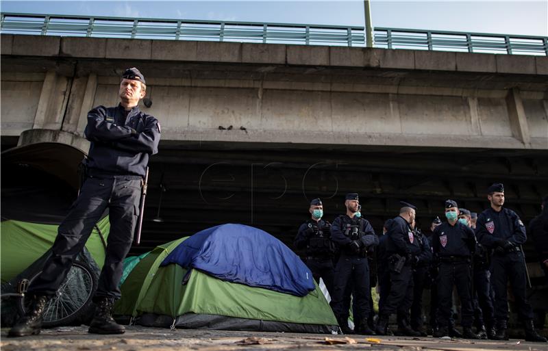 FRANCE MIGRATION PARIS CAMP EVACUATION