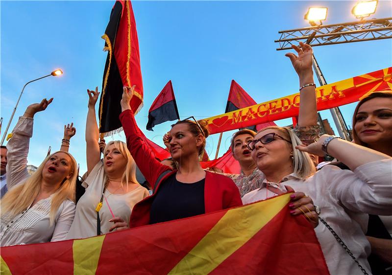 Nekoliko tisuća ljudi prosvjedovalo protiv vlade u Makedoniji 