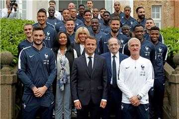 FRANCE MACRON SOCCER