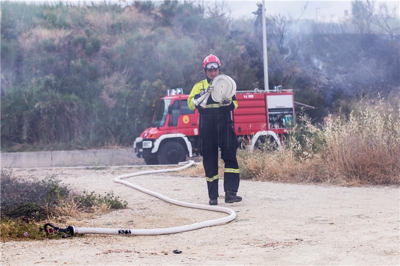 Split: Požar u blizini hotela Zagreb