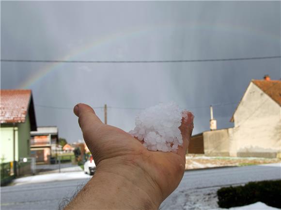 Elementarna nepogoda zbog tuče u dvije općine u Bjelovarsko-bilogorskoj županiji