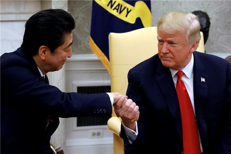 USA JAPAN TRUMP ABE