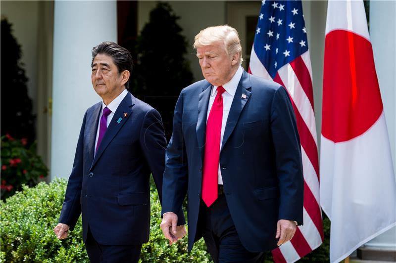 USA JAPAN TRUMP ABE