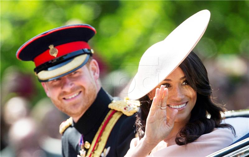 BRITAIN TROOPING THE COLOUR