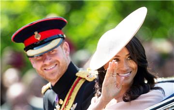 BRITAIN TROOPING THE COLOUR