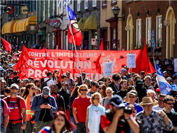 CANADA G7 SUMMIT PROTEST IN QUEBEC CITY