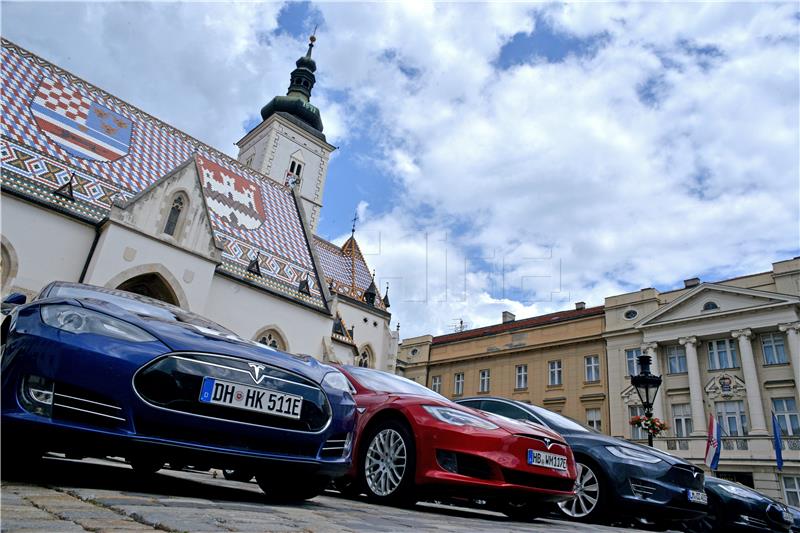 Nikola Tesla EV Rally automobili na Gornjem gradu