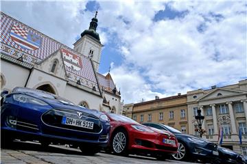 Nikola Tesla EV Rally automobili na Gornjem gradu