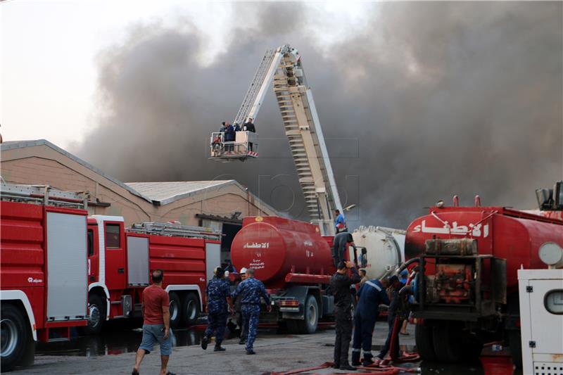 IRAQ BAGHDAD ELECTIONS FIRE