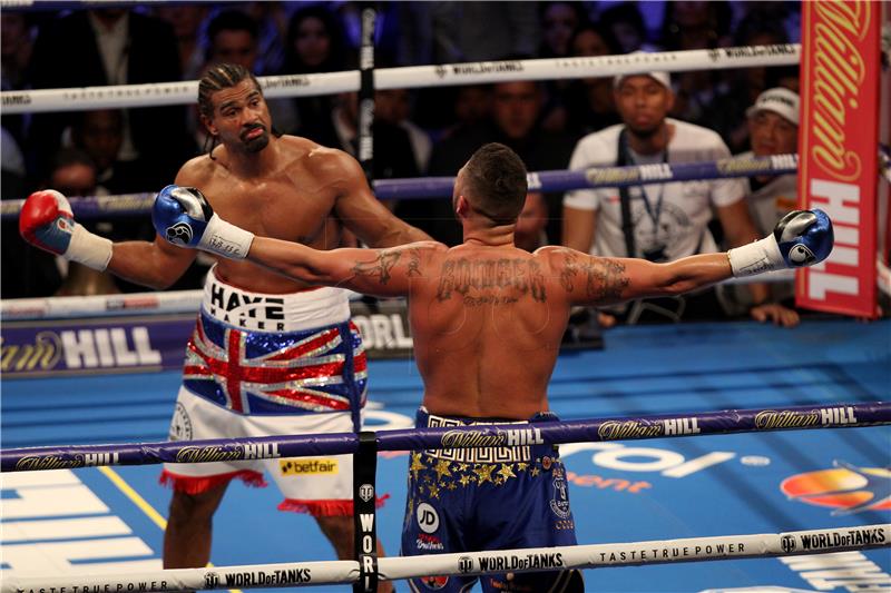 (FILE) BRITAIN BOXING DAVID HAYE