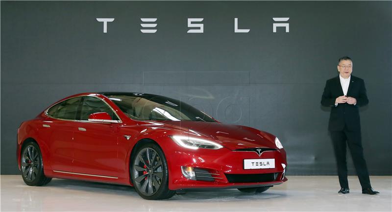 (FILE) SOUTH KOREA ECONOMY TRANSPORT TESLA