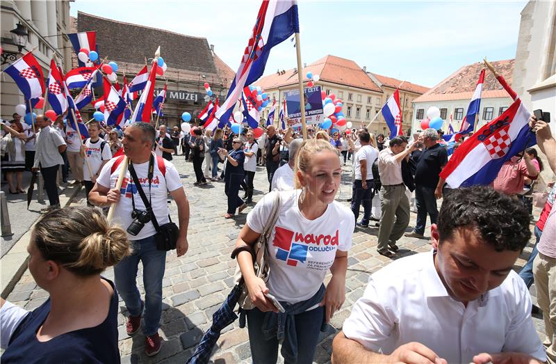 Inicijativa Narod odlučuje predaje Hrvatskome saboru Zahtjev za raspisivanje referenduma za pravedniji izborni sustav