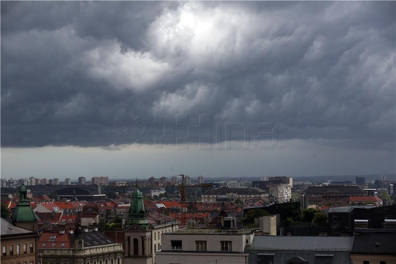 Kišno vrijeme u Zagrebu