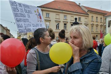 Prosvjed "Za dostojanstveni rad i starost - Ne radu do 67"