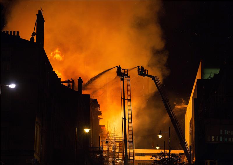 BRITAIN GLASGOW FIRE