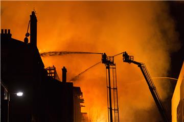 BRITAIN GLASGOW FIRE